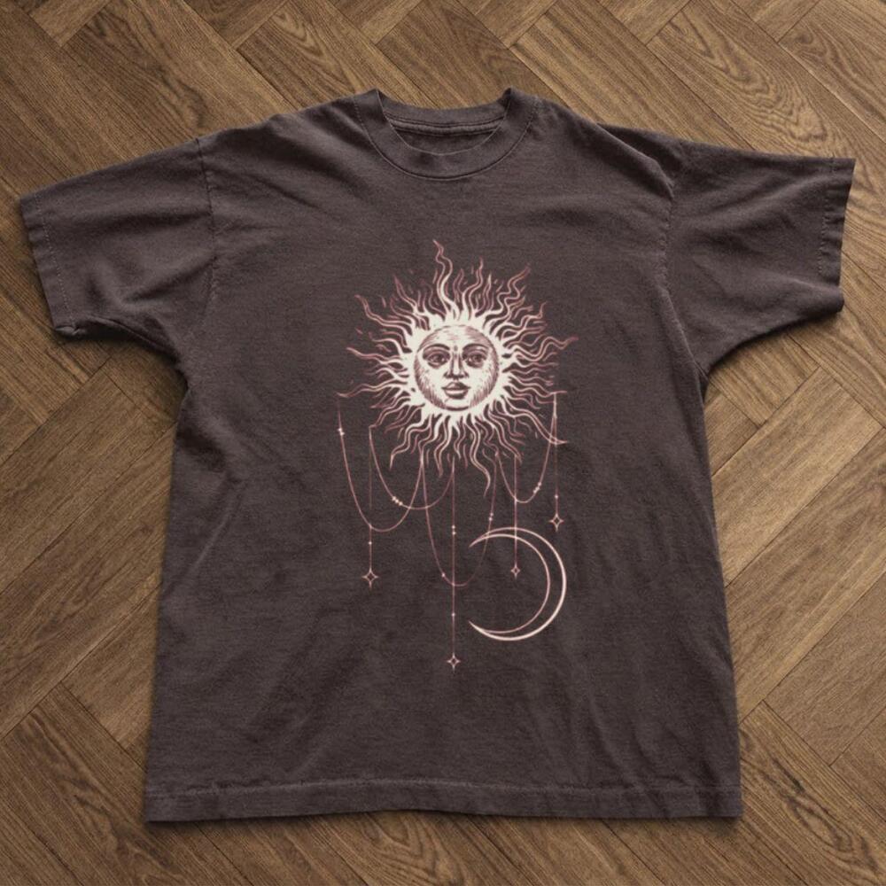 Widows Bay Patricia Celestial Sun Moon Graphic Tee